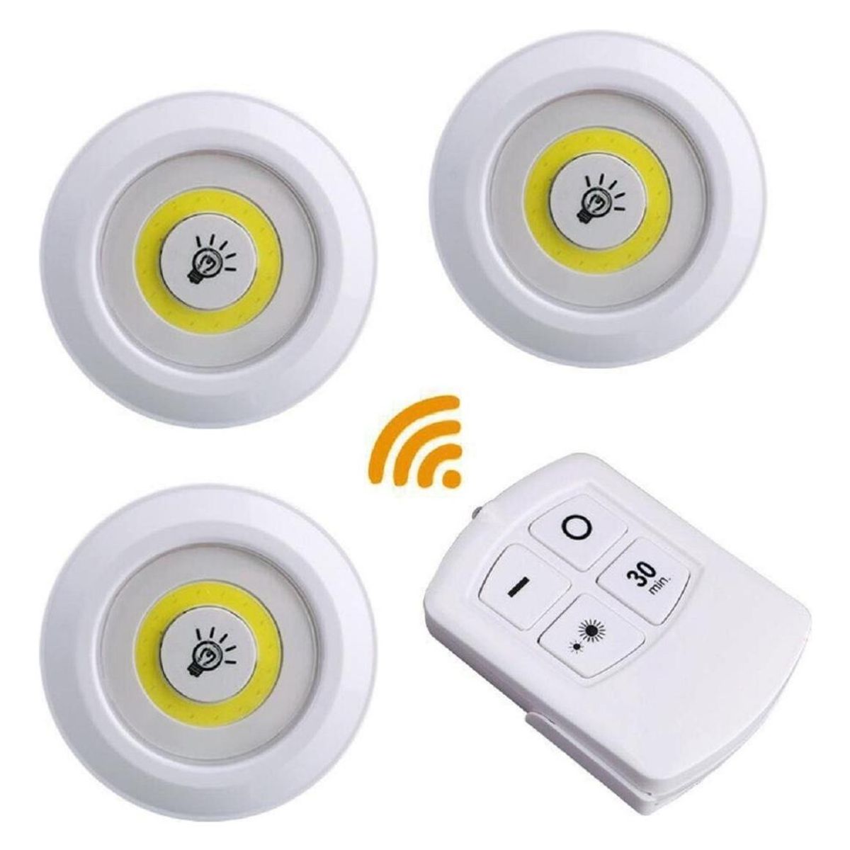 Juego de 3 Luces LED Portátiles Inalámbricas, marca GENERICO - Foto Principal