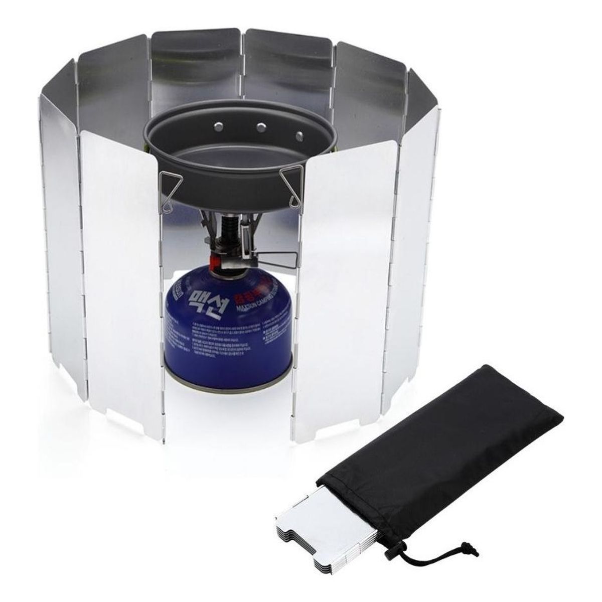 GENERICO - Set de 10 Placas Plegables para Parabrisas de Camping