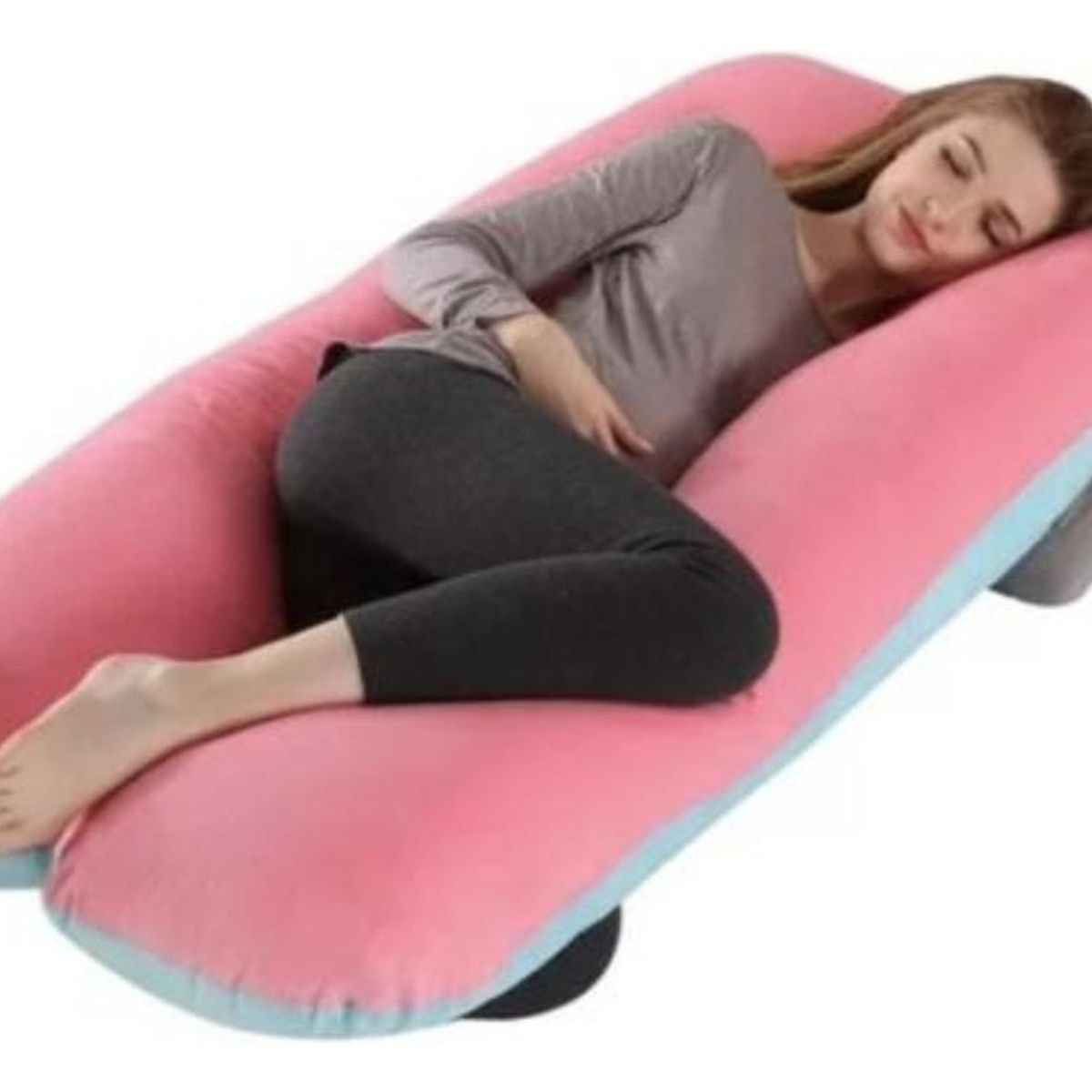 GENERICO - Cojín Almohada Maternal U Multiusos con Funda Extra Suave