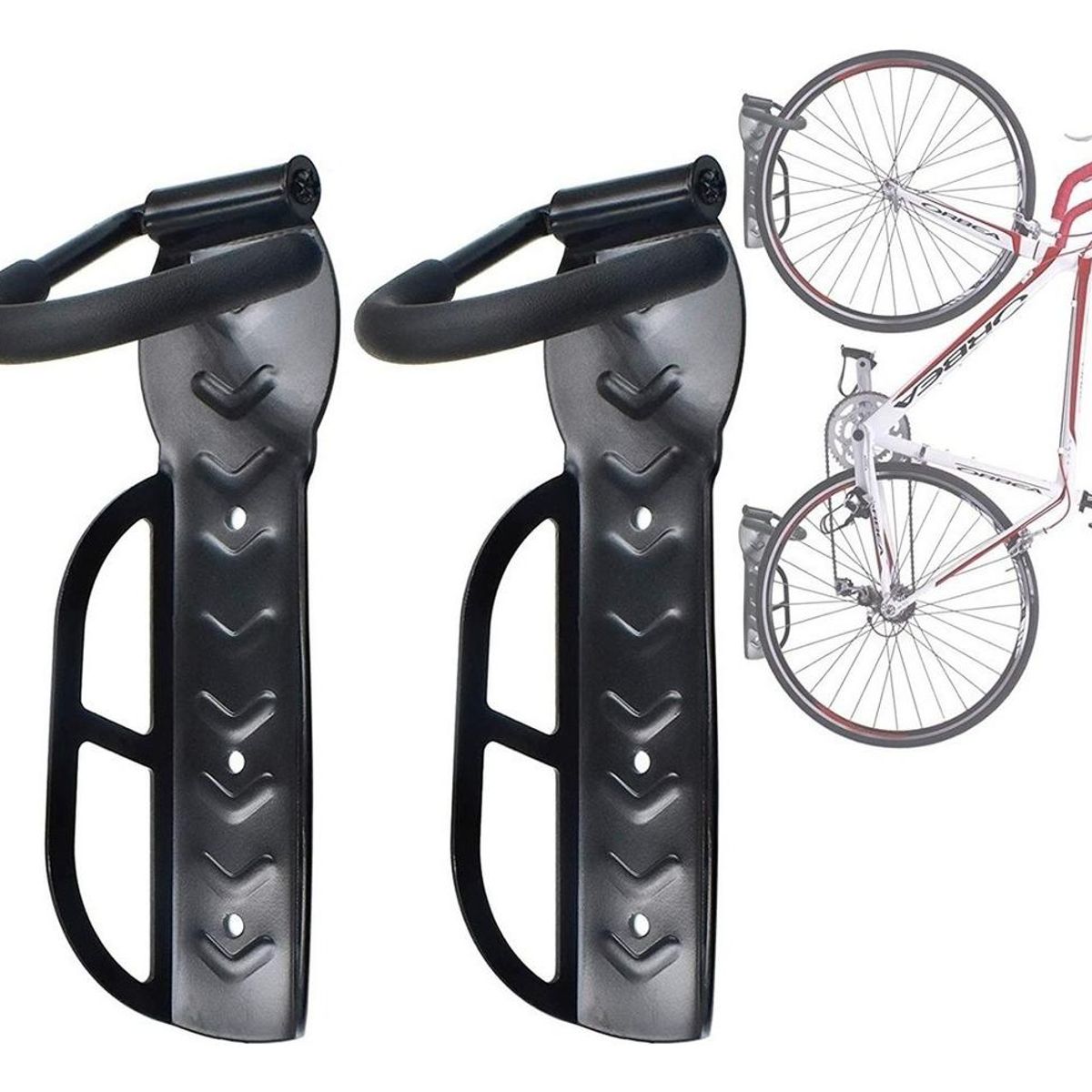 GENERICO - Pack de 2 Ganchos para Colgar Bicicletas en Pared