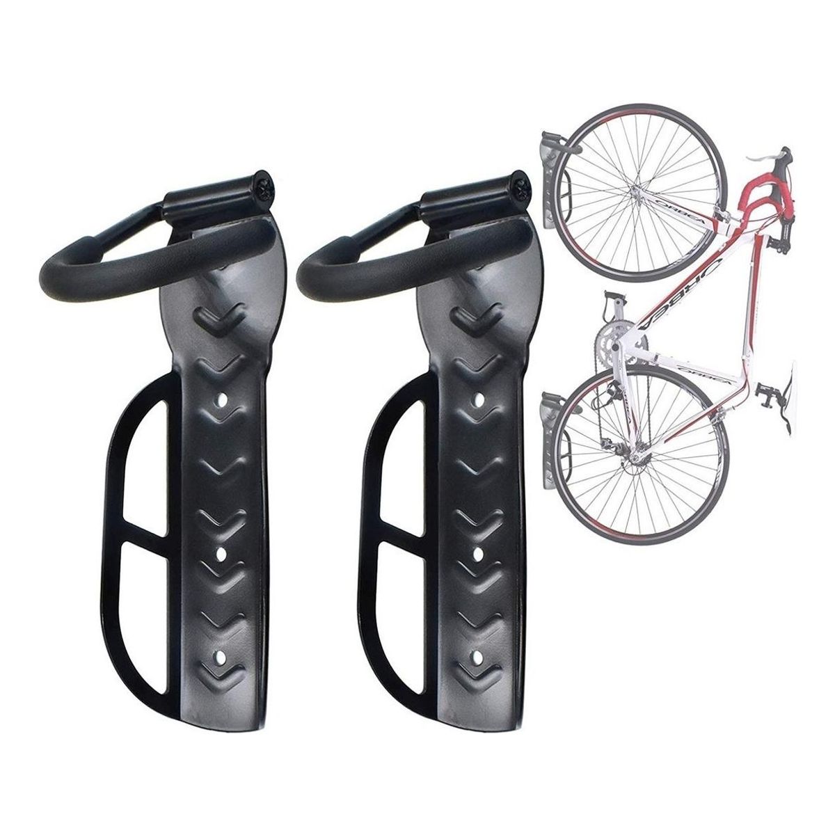 GENERICO - Pack de 2 Ganchos para Colgar Bicicletas en Pared