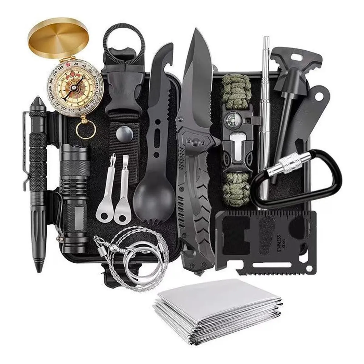 GENERICO - Kit de Supervivencia para Camping y Aventuras al Aire Libre