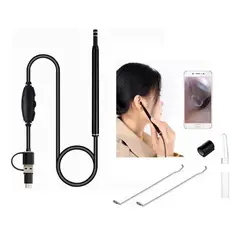 GENERICO - Cámara de Endoscopia para Limpieza de Oídos USB HD