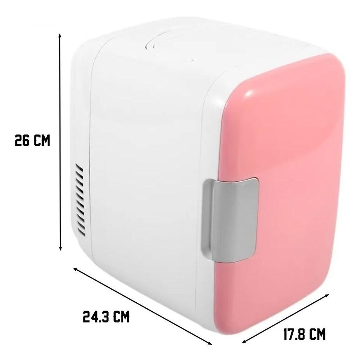GENERICO - Mini Refrigerador Eléctrico Portátil de 4L para Auto y Casa