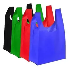 GENERICO - Pack de 500 Bolsas Ecológicas Reutilizables TNT 60x35 cm