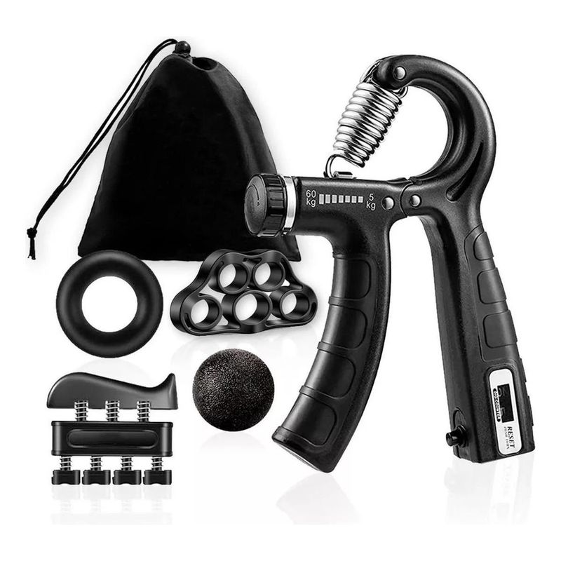 GENERICO - Kit de Fortalecimiento de Mano y Antebrazo 5 en 1.