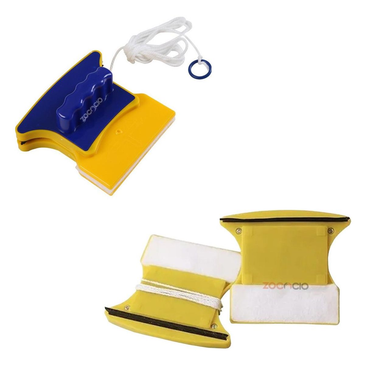 GENERICO - Limpiador Magnético Doble Cara para Vidrios y Ventanas