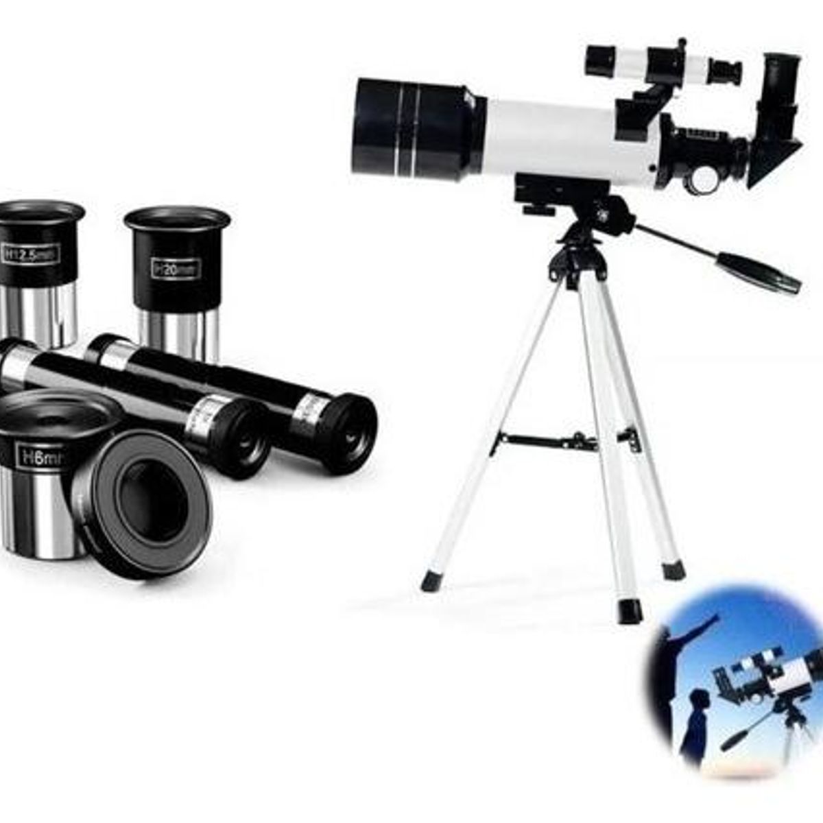 GENERICO - Telescopio Monocular Astronómico Profesional F30070M con Trípode