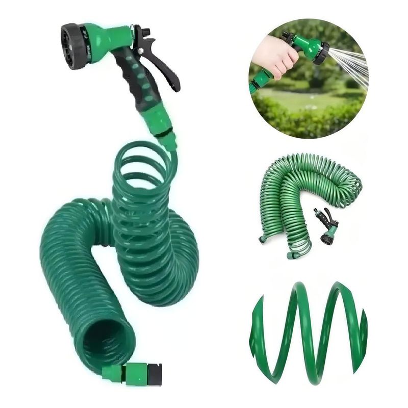 GENERICO - Manguera Expandible de 30 Mts para Jardín Color Verde