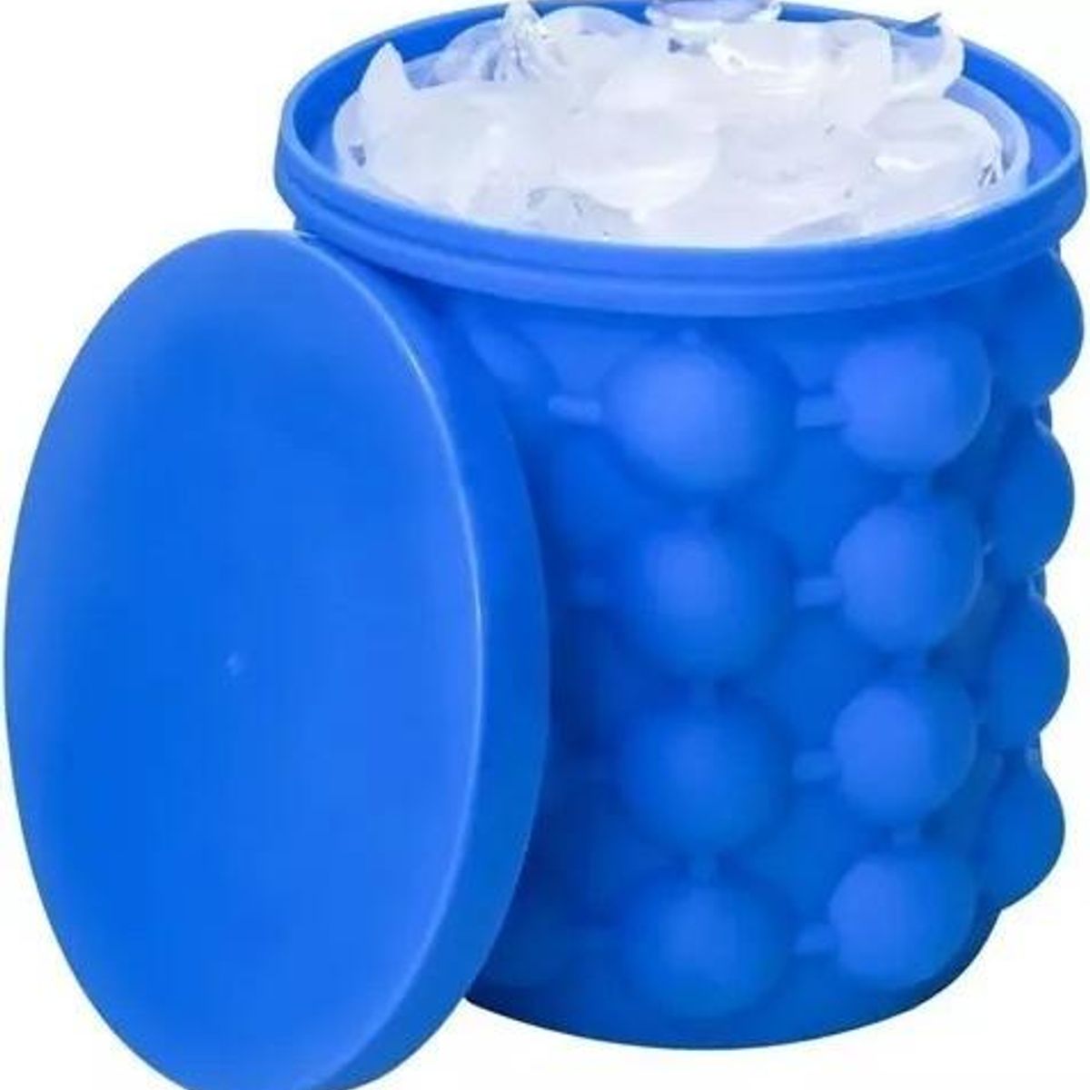 GENERICO - Pack de 2 Cubetas Hieleras de Silicona para Moldear Hielo Fácilmente