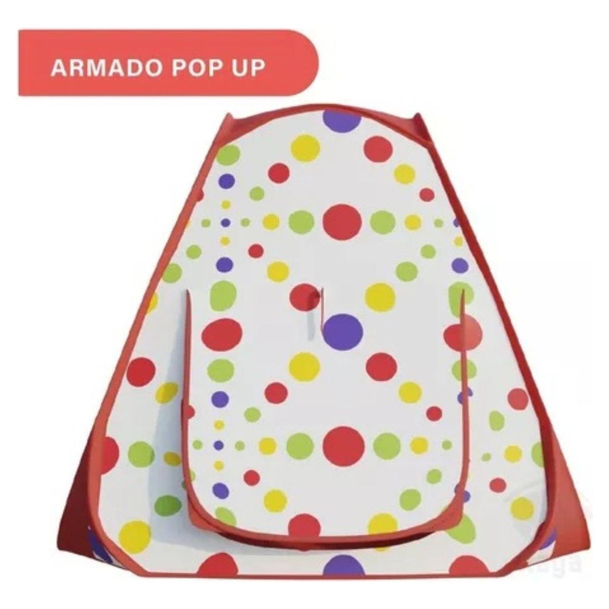 GENERICO - Carpa de Pelotas con Túnel para Niños Plegable y Colorida