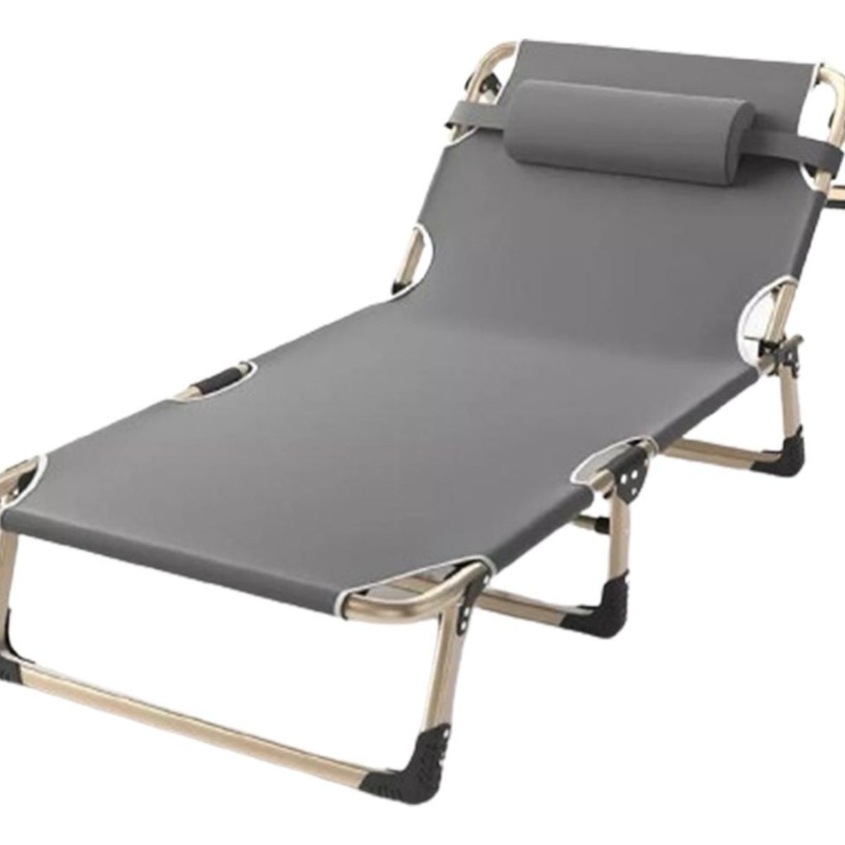 GENERICO - Cama de Camping Plegable con Soporte Inclinado