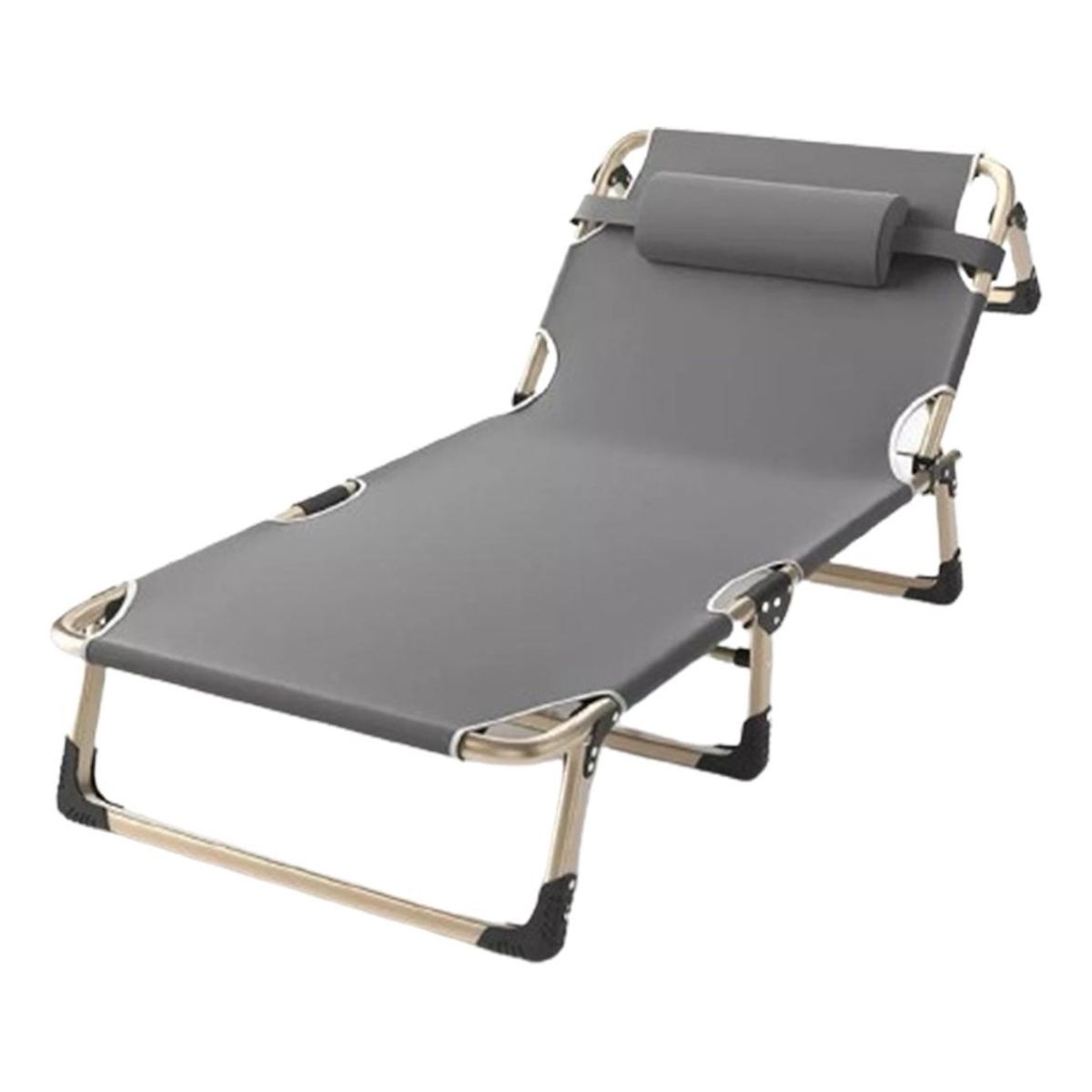 GENERICO - Cama de Camping Plegable con Soporte Inclinado