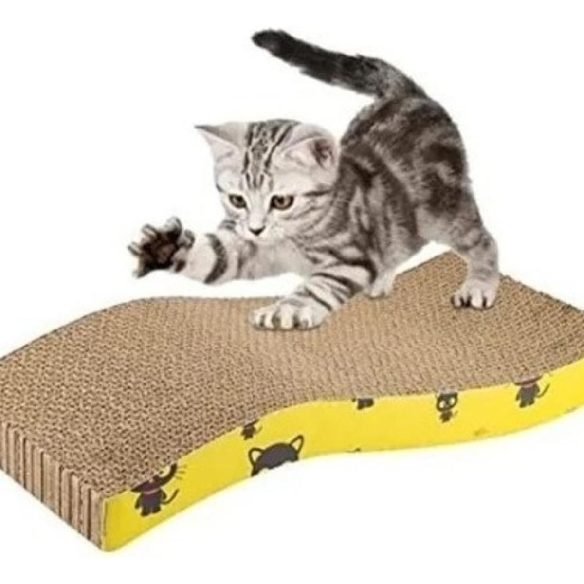 GENERICO - Rascador de Cartón Corrugado XL para Gatos.