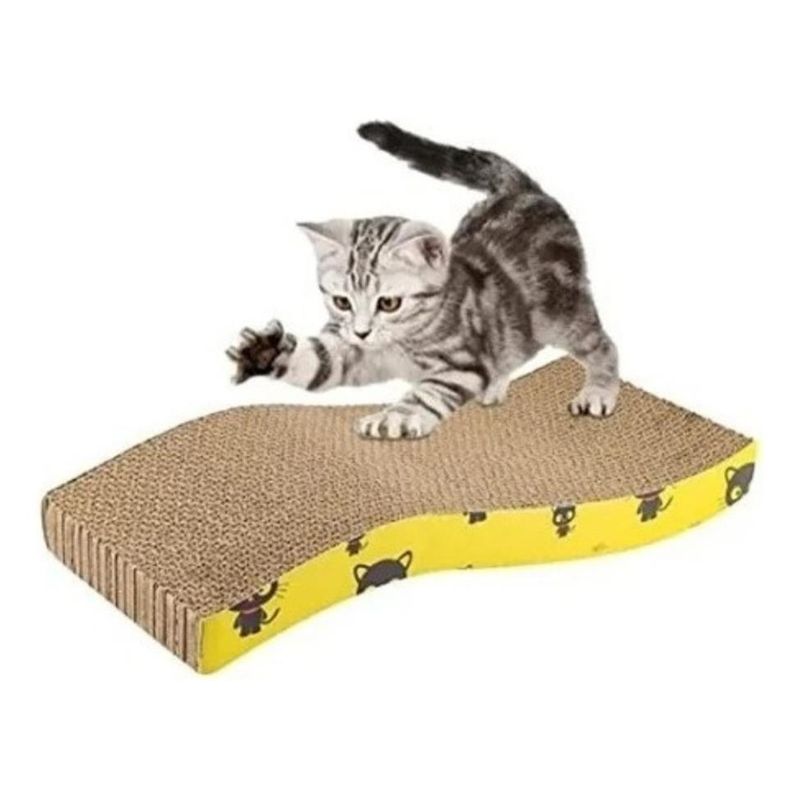 GENERICO - Rascador de Cartón Corrugado XL para Gatos.