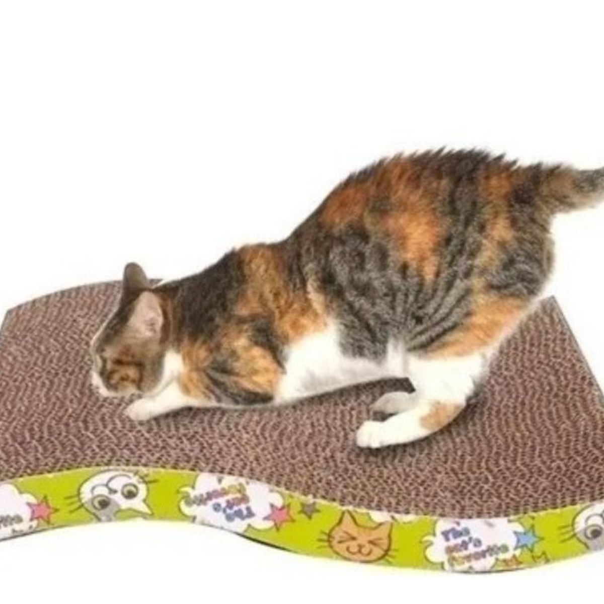 GENERICO - Rascador de Cartón Corrugado XL para Gatos.