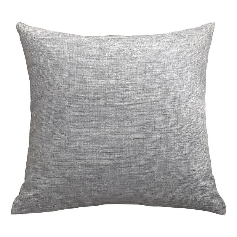 GENERICO - Pack de 6 Fundas de Cojín Cuadradas 43x43 Color Lino Gris