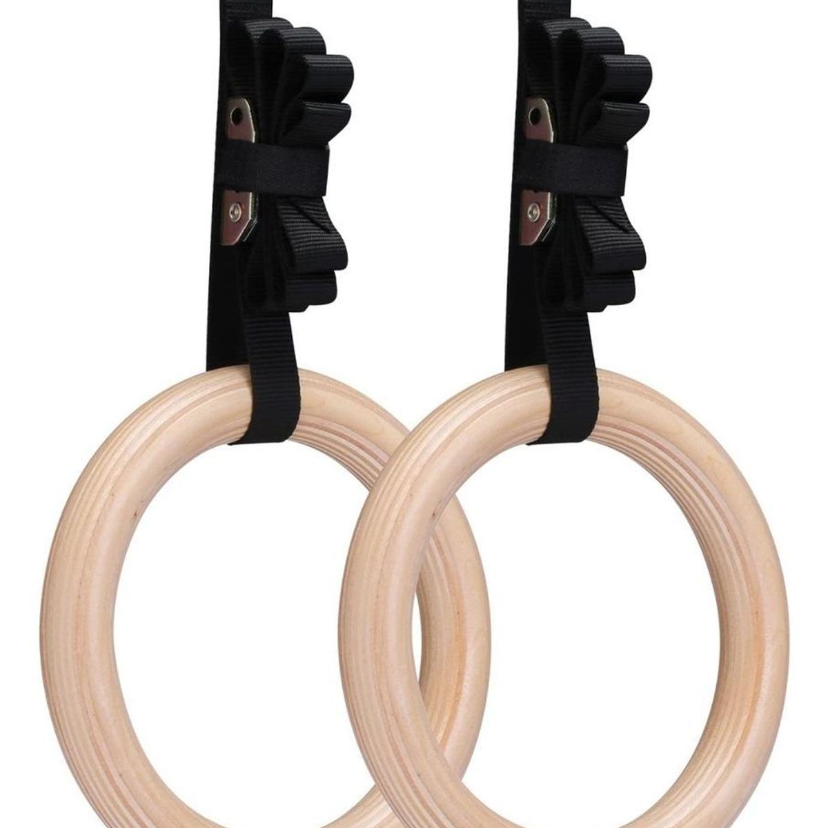 GENERICO - Anillas Olímpicas de Madera para Fitness y Calistenia