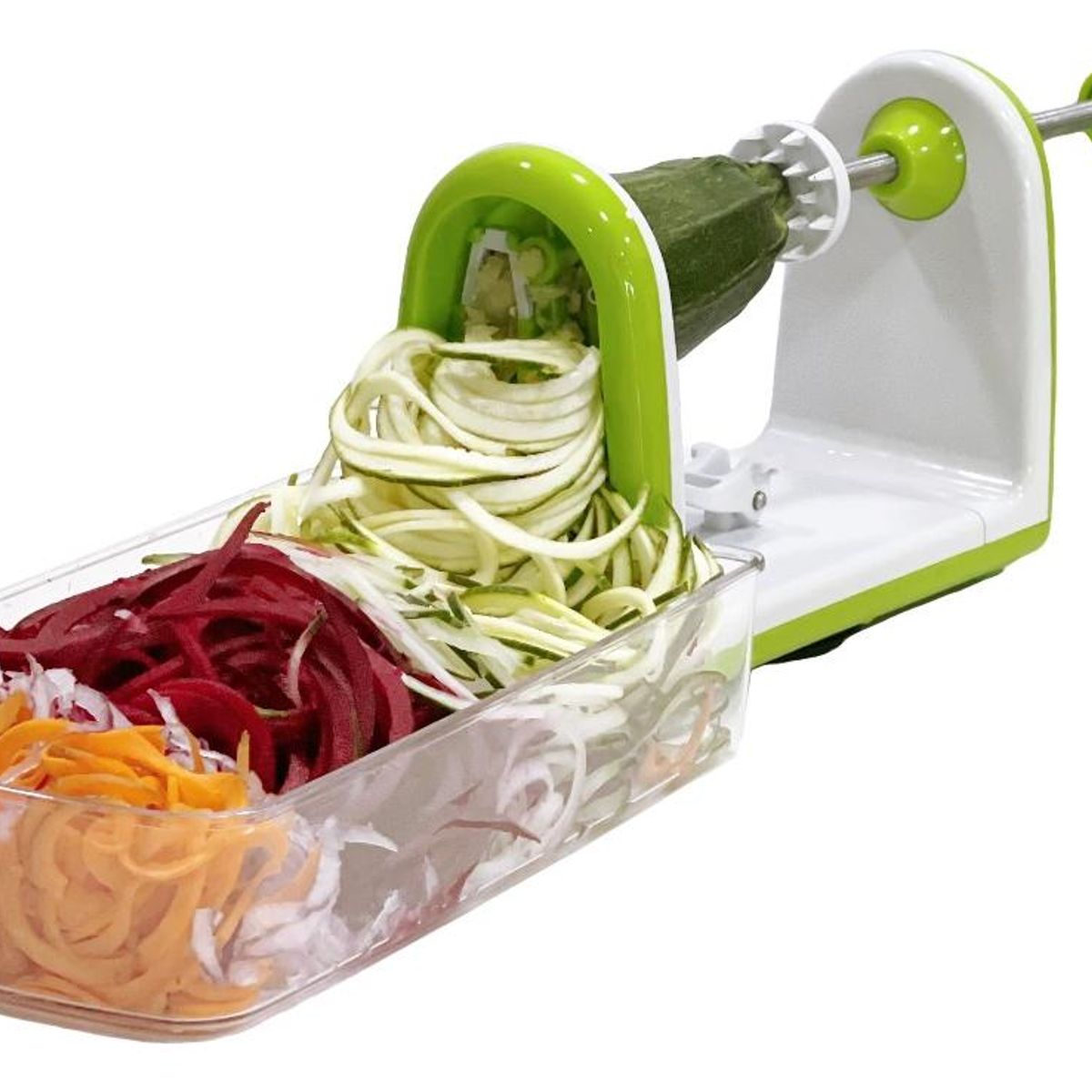 GENERICO - Cortador de Verduras en Espiral con 5 Cuchillas Inoxidable.