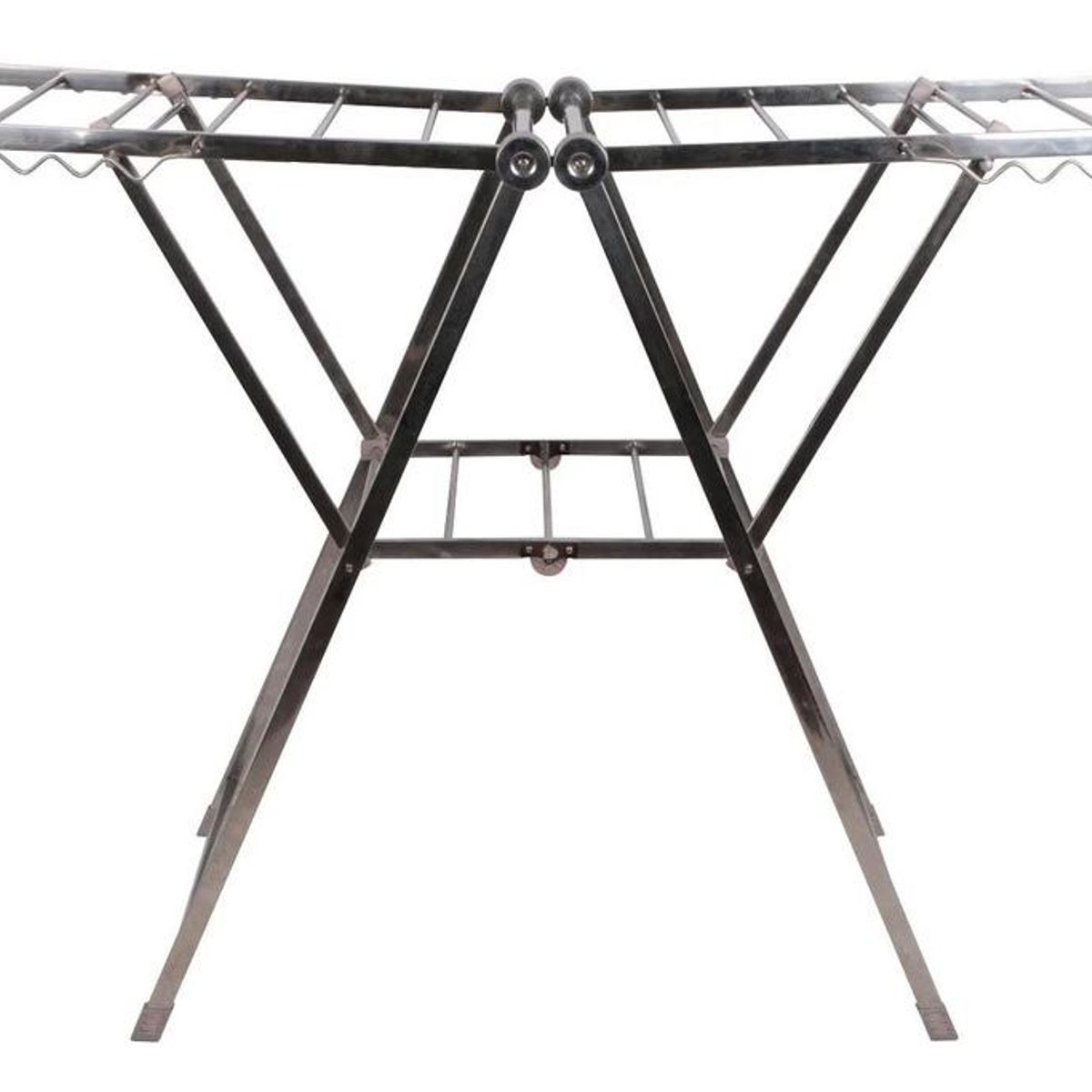 GENERICO - Tendedero Plegable de Acero Inoxidable 150 cm