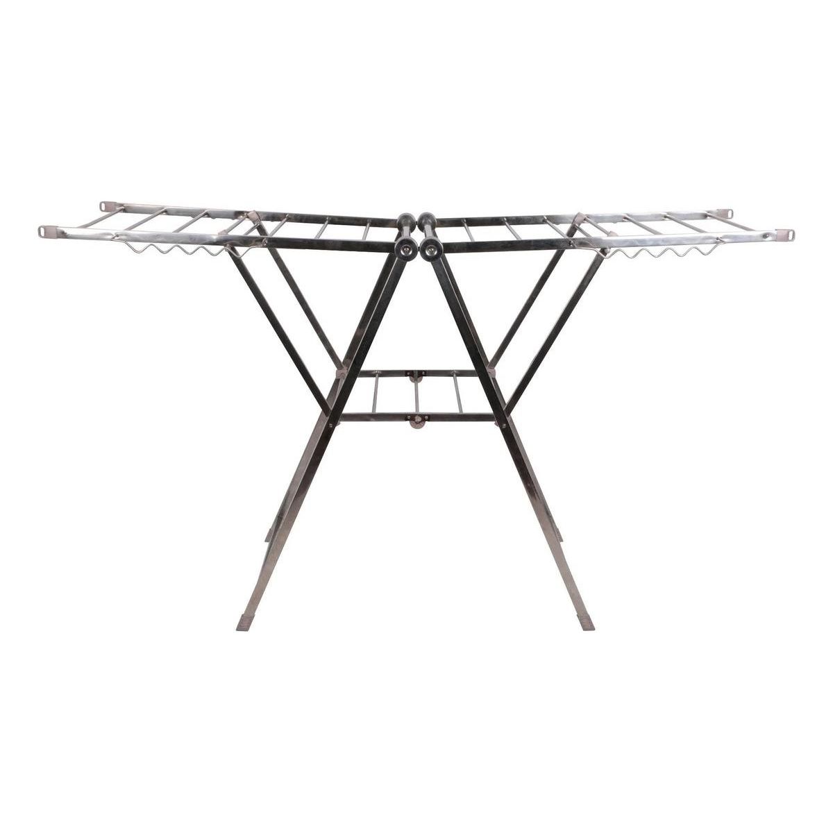 GENERICO - Tendedero Plegable de Acero Inoxidable 150 cm