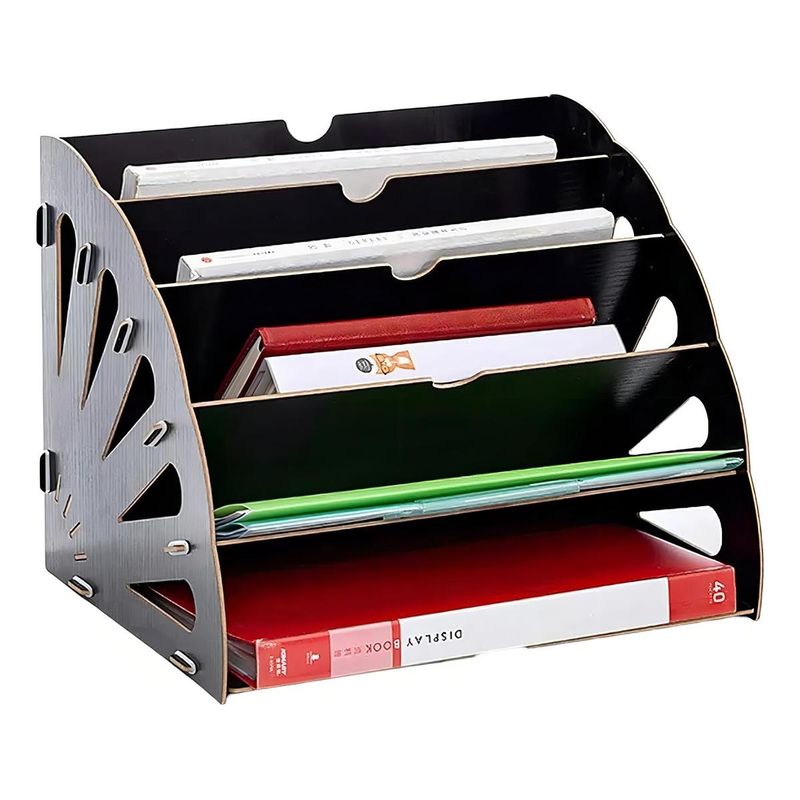 GENERICO - Estante Organizador de Madera para Escritorio y Archivos