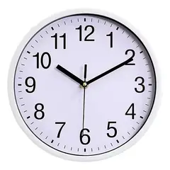 GENERICO - Reloj de Pared Moderno Silencioso 30cm Blanco