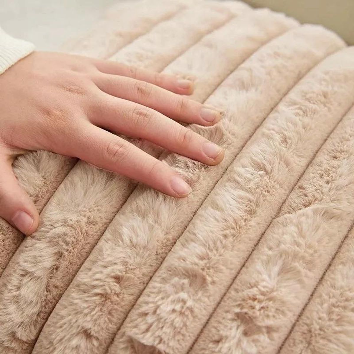 GENERICO - Pack de 6 Fundas de Cojín Suaves 43x43cm Color Café