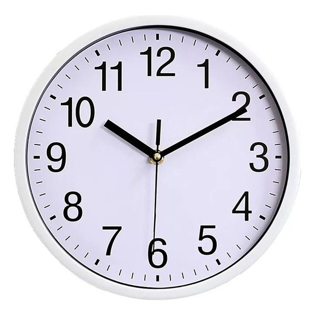 GENERICO - Reloj de Pared Moderno Analógico 30cm Silencioso Blanco