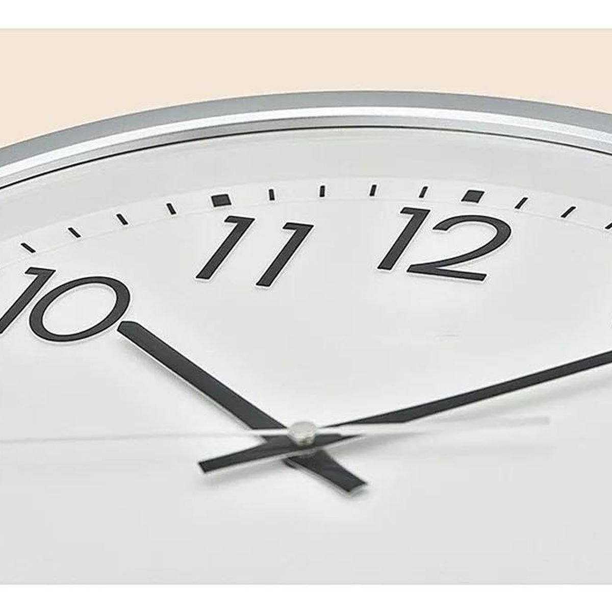 GENERICO - Reloj de Pared Moderno Analógico 30cm Silencioso Blanco