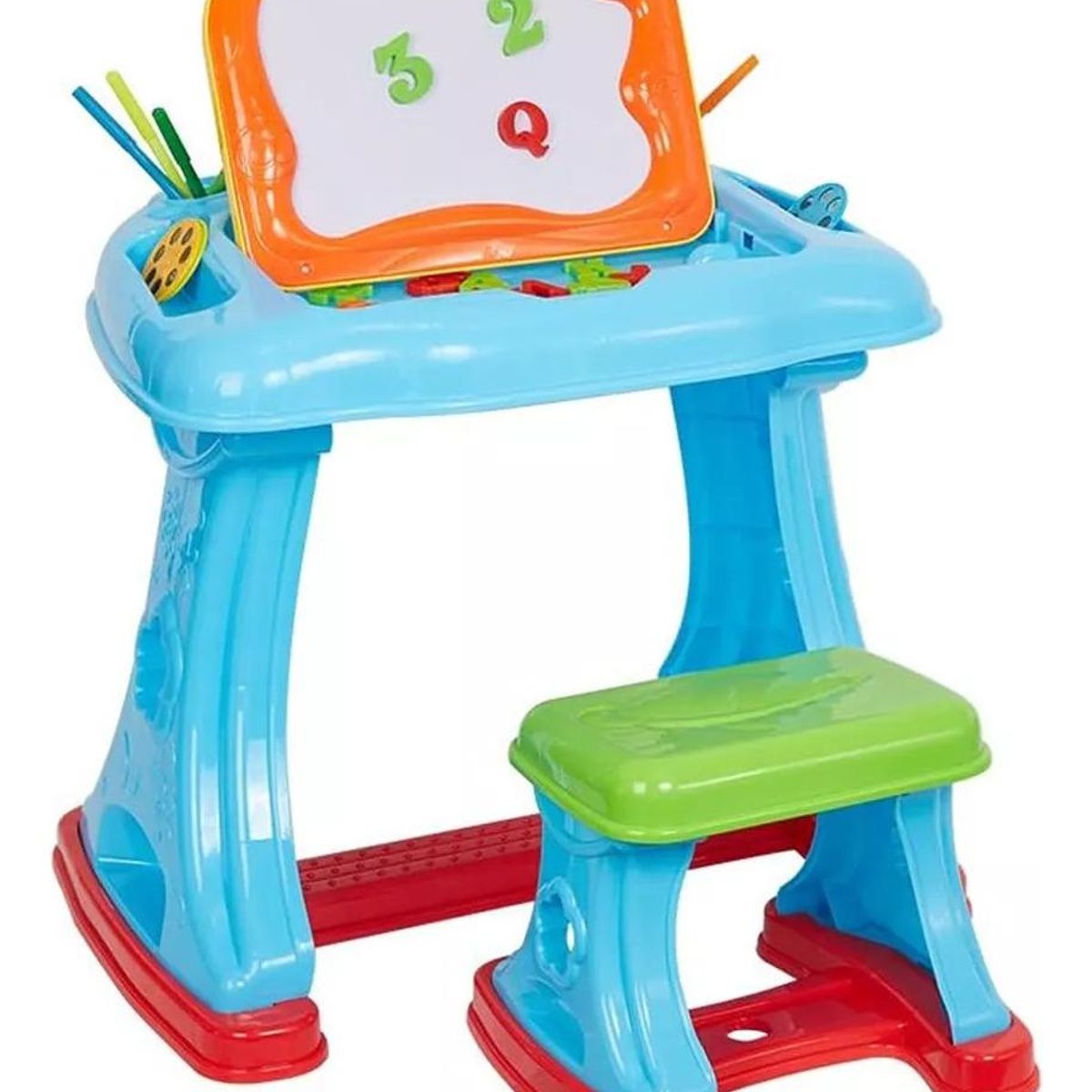 GENERICO - Escritorio Mesa de Aprendizaje y Dibujo para Niños Azul