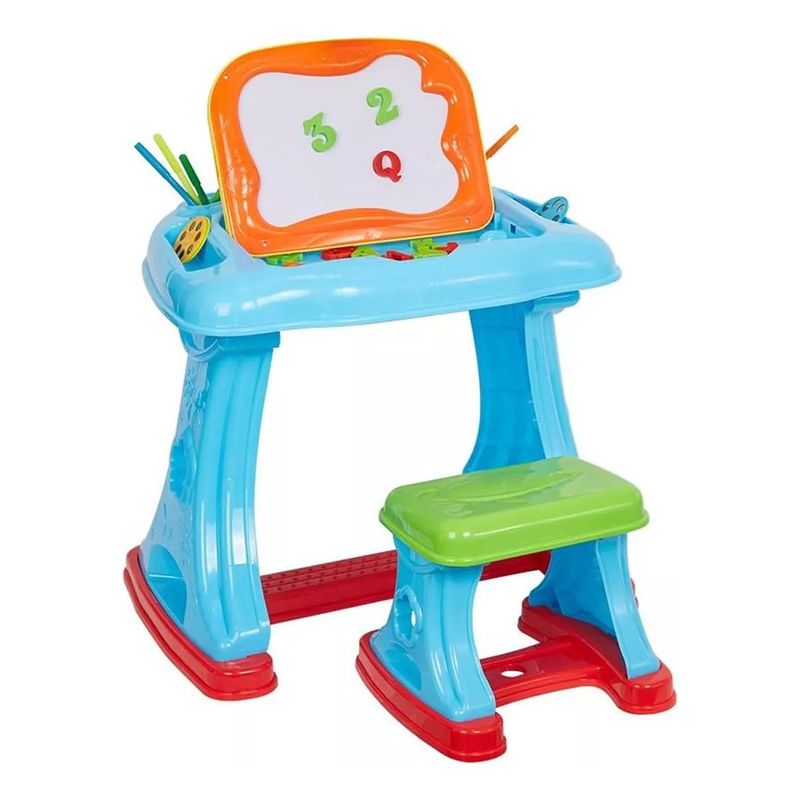 GENERICO - Escritorio Mesa de Aprendizaje y Dibujo para Niños Azul