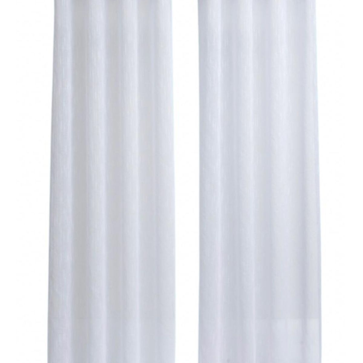 GENERICO - Visillo de Lino Blanco - 2 Paños Elegante Diseño Velo