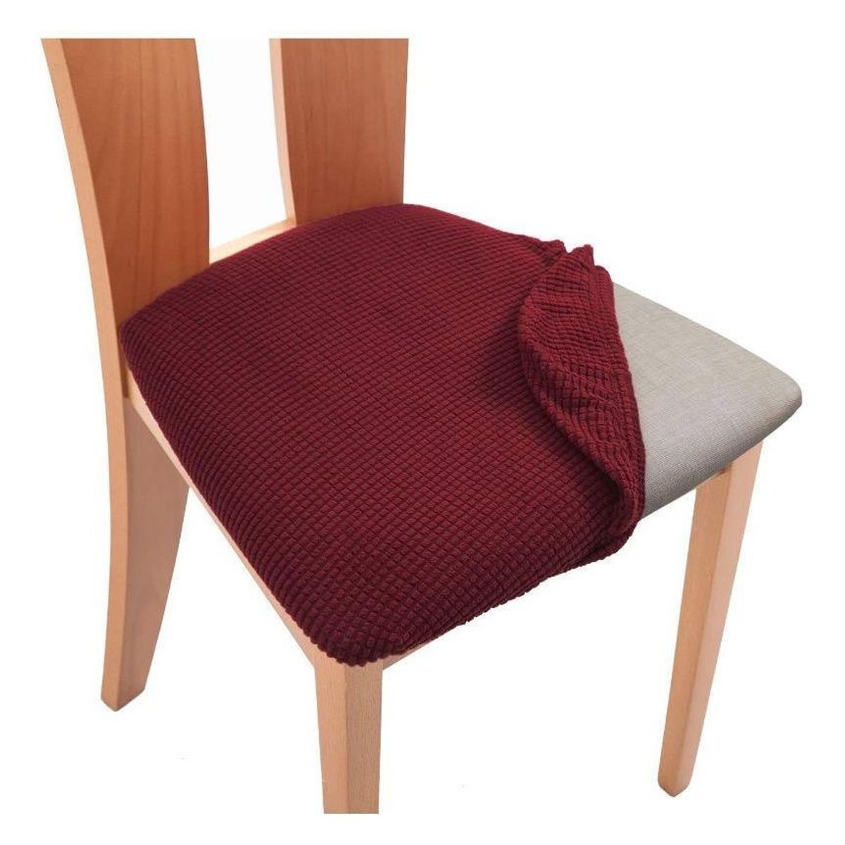 GENERICO - Set de 6 Fundas Elásticas para Sillas de Comedor