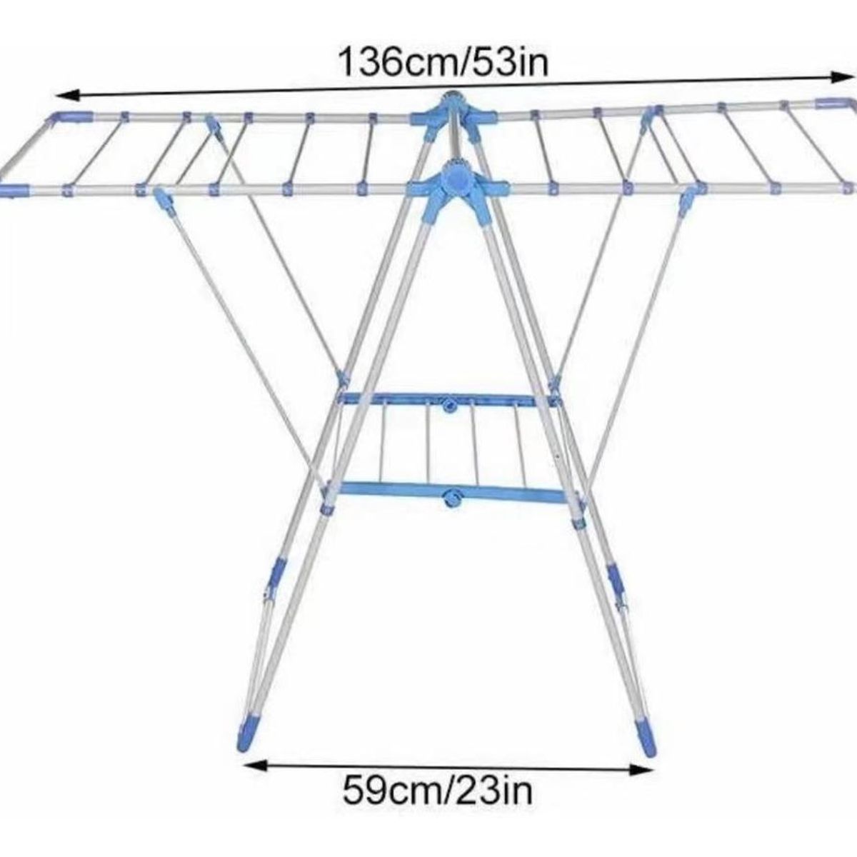 GENERICO - Tendedero Plegable de 2 Niveles para Ropa
