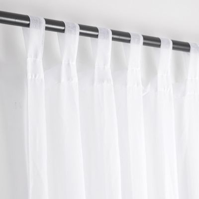 Imagen 2 del producto Cortina Velo Liso con Presilla 140x220 cm 2 Paños Blanco