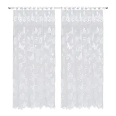 GENERICO - Set de Visillo Elegante de 2 Paños - 3 Mts