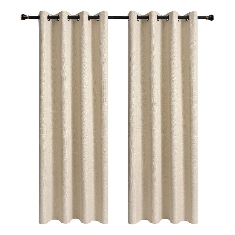 GENERICO - Cortina Térmica Lino Blackout Engomado 140x220 cm