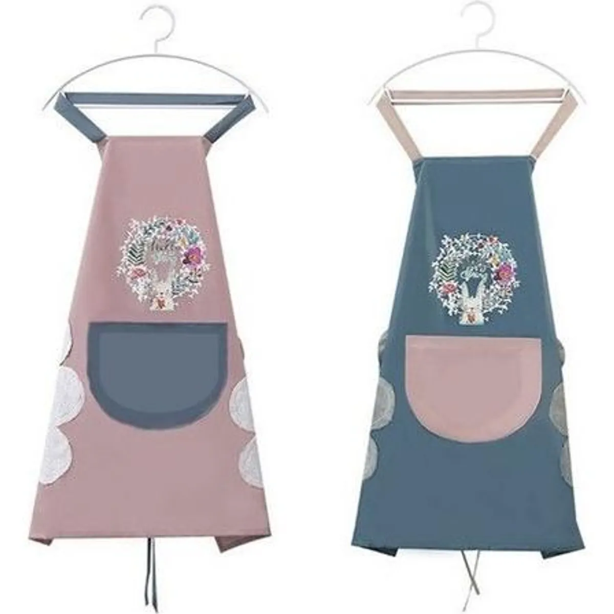 GENERICO - Delantal de Cocina Impermeable Conejito Rosa