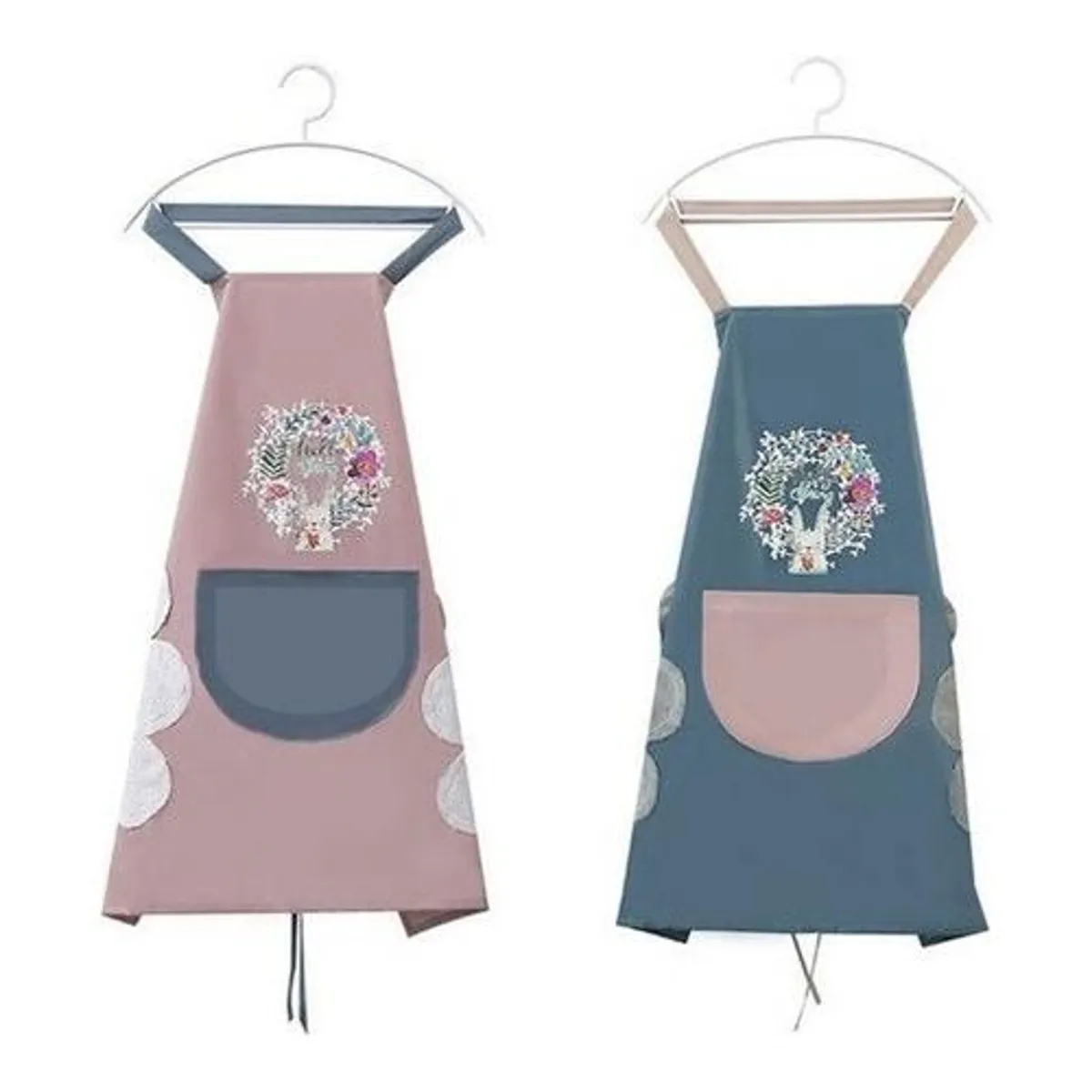 GENERICO - Delantal de Cocina Impermeable Conejito Rosa