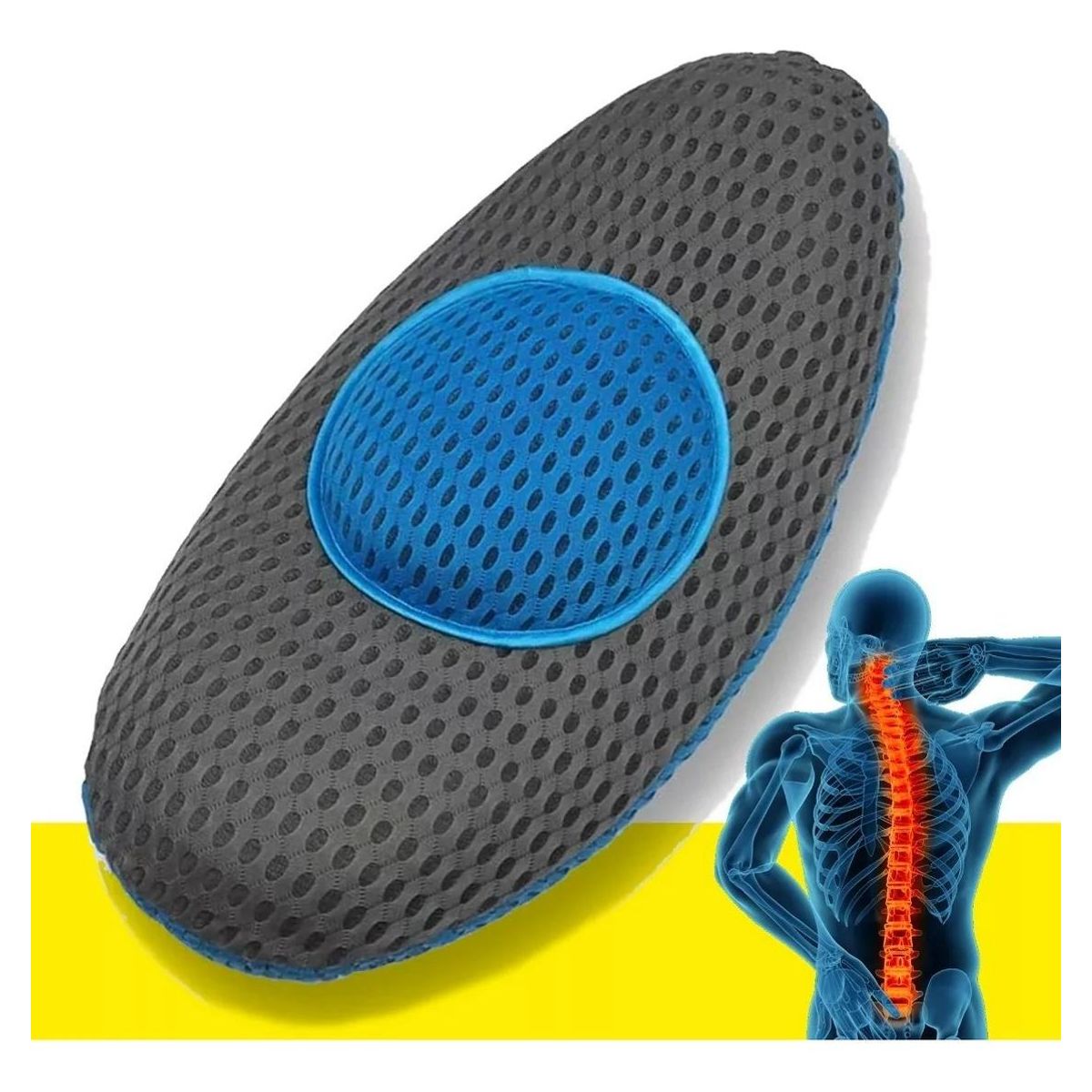 GENERICO - Almohada Ergonómica para Apoyo Lumbar y Espalda