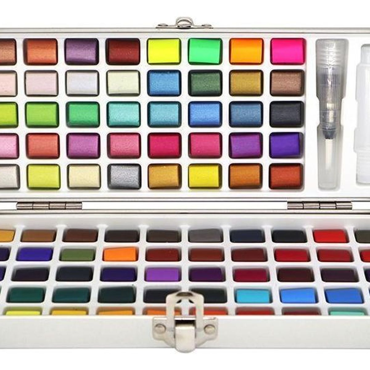 GENERICO - Set de Acuarela Profesional 90 Colores Metálicos y Fluorescentes