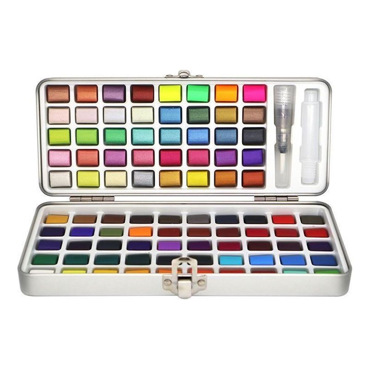 GENERICO - Set de Acuarela Profesional 90 Colores Metálicos y Fluorescentes