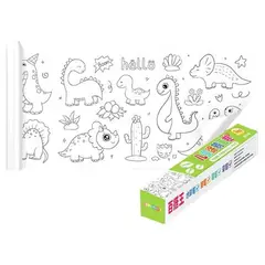 GENERICO - Rollo de Papel para Colorear y Dibujo Infantil de 30x300cm