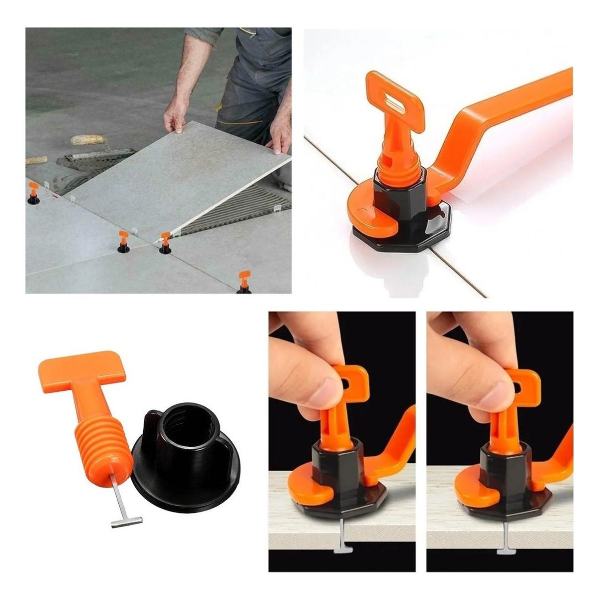 GENERICO - Kit de Niveladores Reutilizables para Cerámica - 100 Unidades