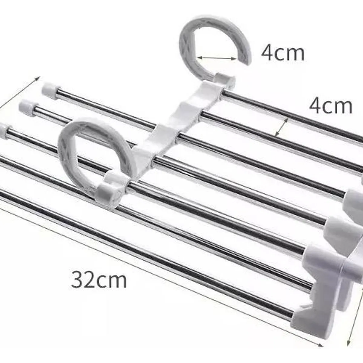 GENERICO - Colgador de Ropa de Acero Inoxidable 5 en 1