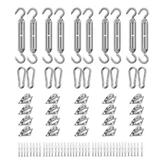 GENERICO - Kit de Anclaje de Acero Inoxidable para Toldo Vela