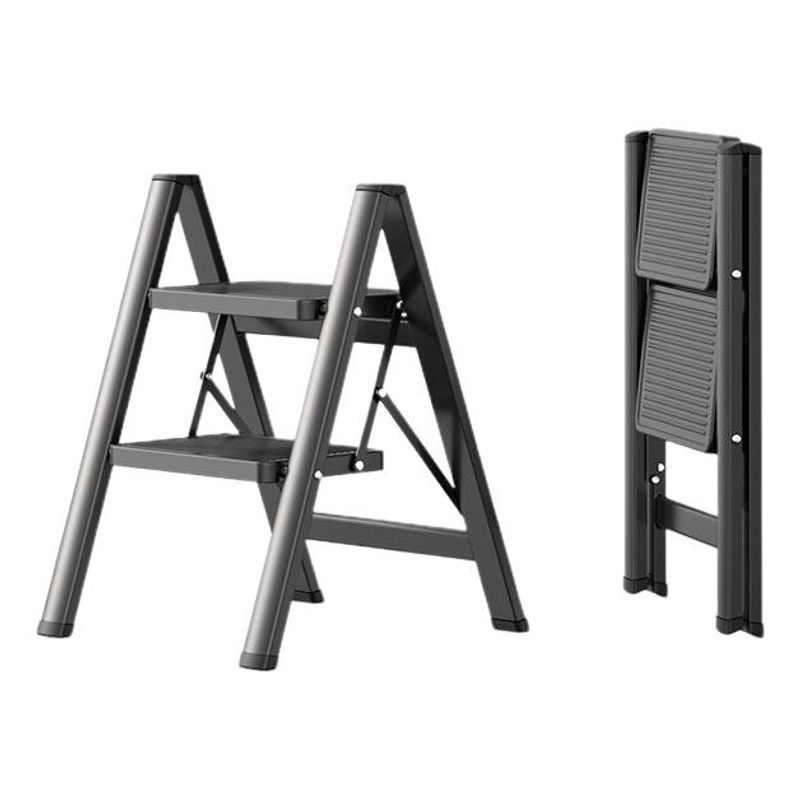 GENERICO - Escalera Plegable Ligera de Acero 2 Escalones 150kg