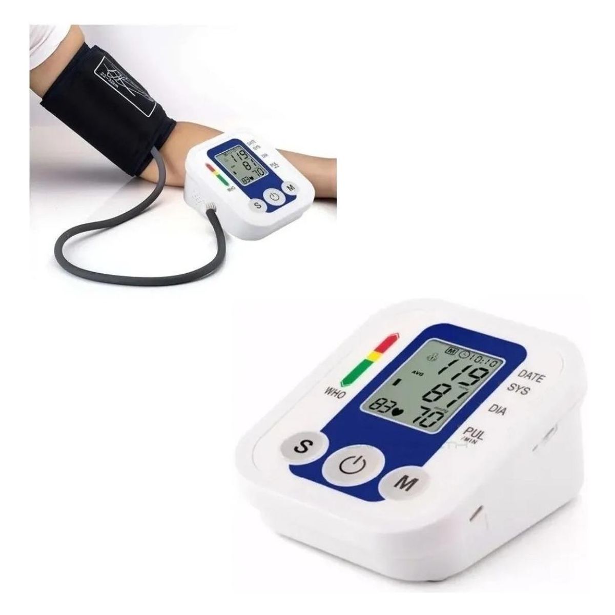 GENERICO - Máquina Digital de Presión Arterial con Pantalla LCD