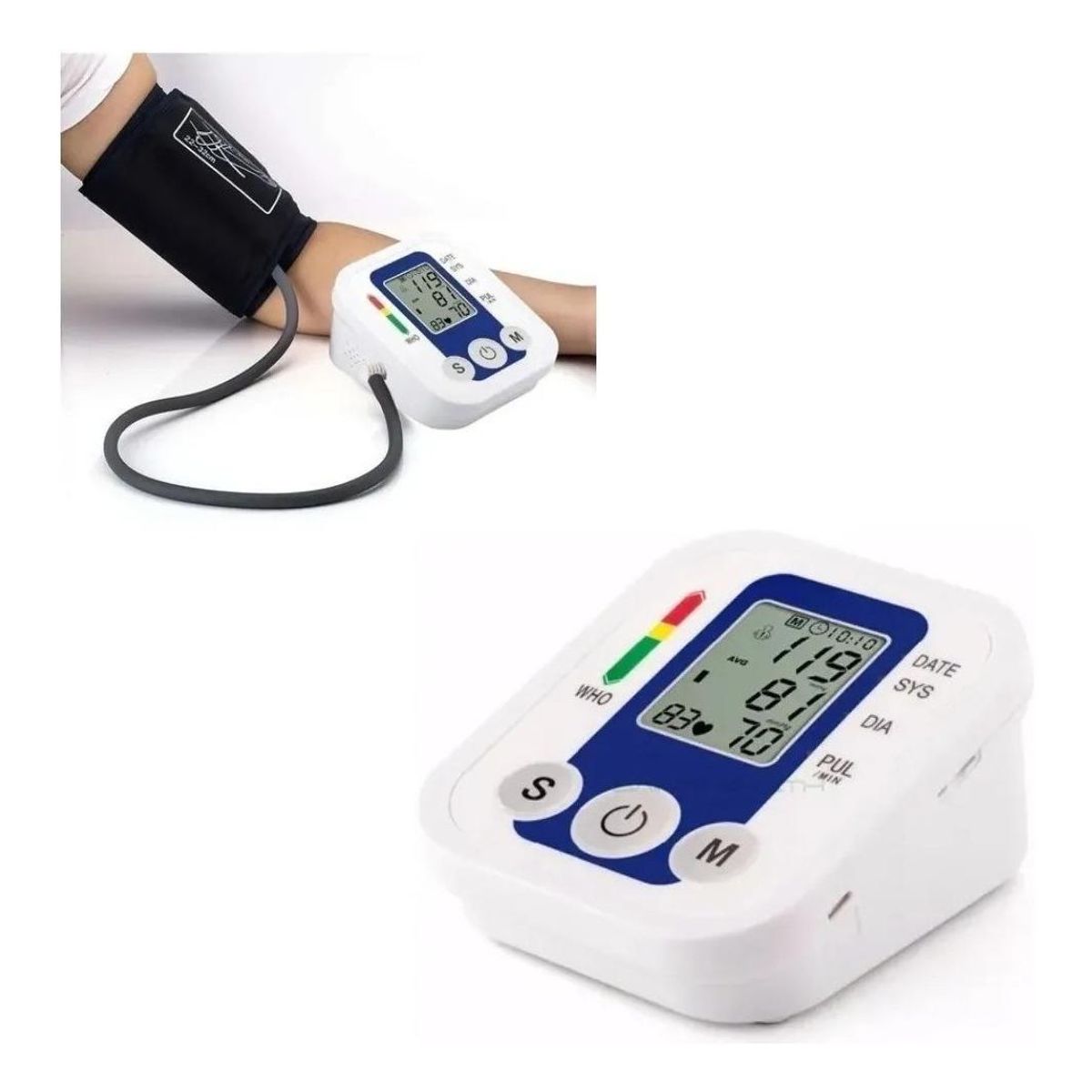 GENERICO - Máquina Digital de Presión Arterial con Pantalla LCD